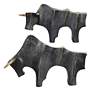 4_Regal Bull Dark Bronze 2-Piece Figurines Set more views