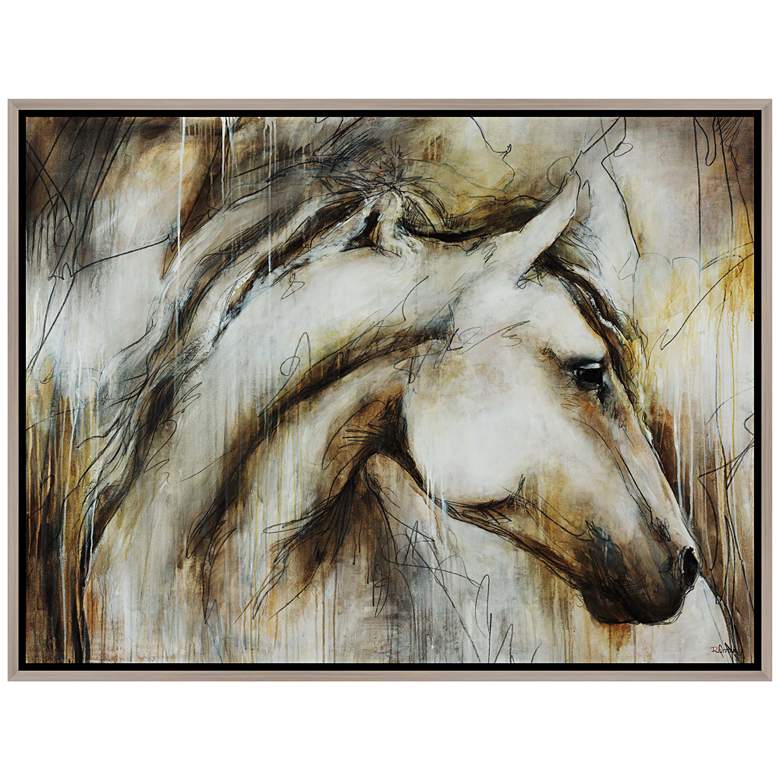 Image 1 Regal Horse 41 3/4 inchx31 3/4 inch Framed Canvas Wall Art