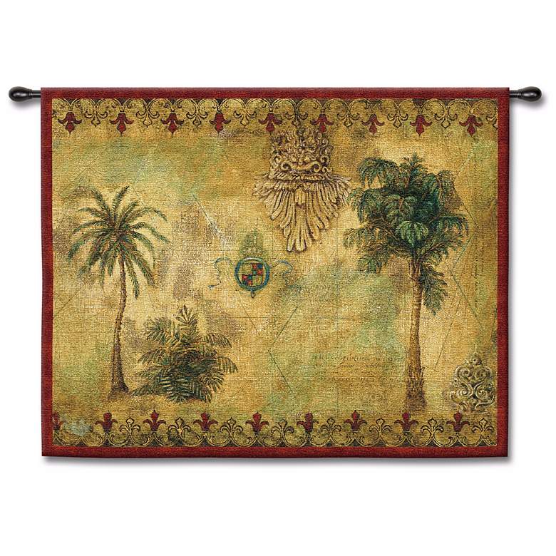 Image 1 Regal Palms 53 inch Wide Wall Tapestry