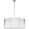 Regal Terrace 32"W Polished Nickel LED Drum Pendant Light