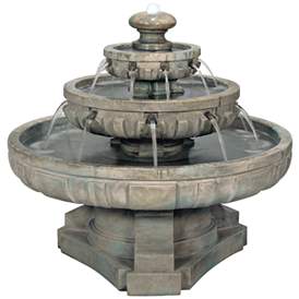 Image2 of Regal Tier 33" Wide Large Garden Fountain