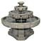 Regal Tier 33" Wide Relic Nebbia Large Garden Fountain