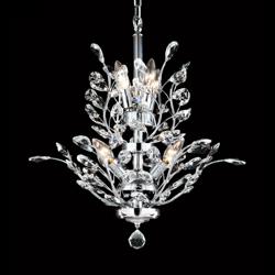 Regalia 21&quot; Wide Silver 7-Light Crystal Dining Chandelier