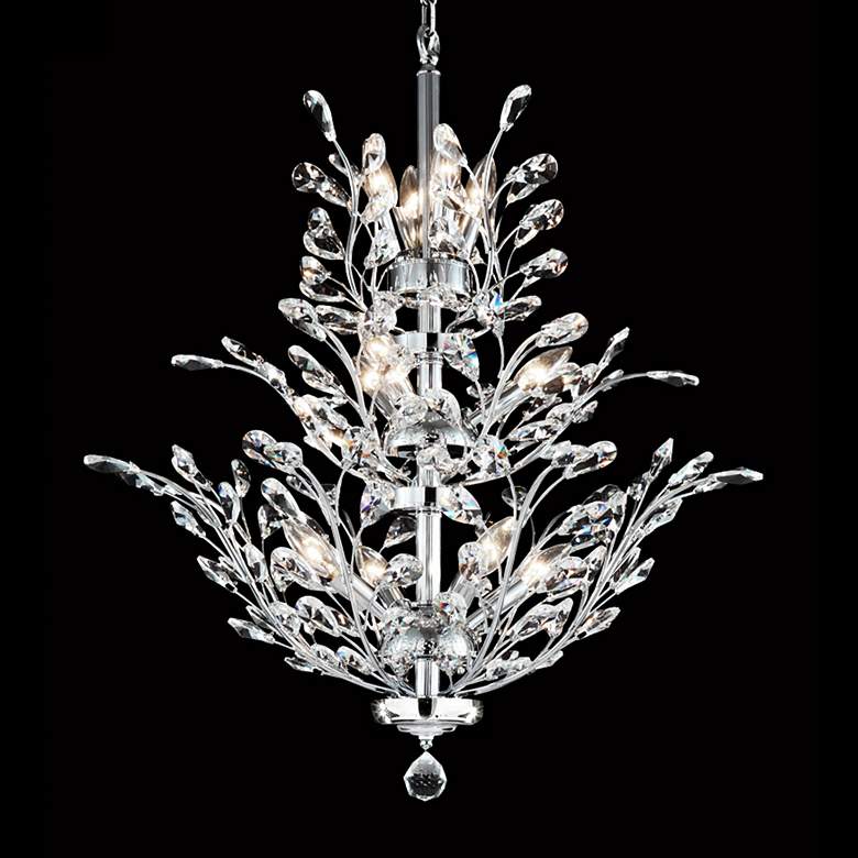 Image 1 Regalia 27" Wide Silver 11-Light Crystal Dining Chandelier