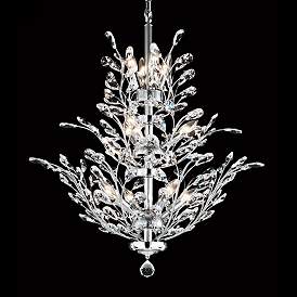 Image1 of Regalia 27" Wide Silver 11-Light Crystal Dining Chandelier