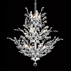 Regalia 27&quot; Wide Silver 11-Light Crystal Dining Chandelier