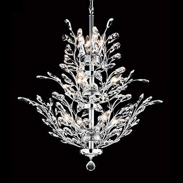 Regalia 27" Wide Silver 11-Light Crystal Dining Chandelier
