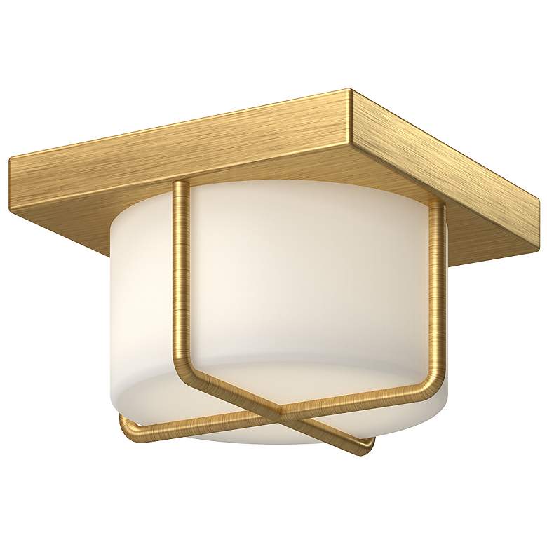 Image 1 Regalo 7" Wide Brushed Gold LED Ceiling Light