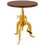 2_Regan 18" Wide Elm Gold Adjustable Crank Accent Table