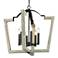 Regan 25 1/2" Wide Natural Black and Light Wood Pendant Light