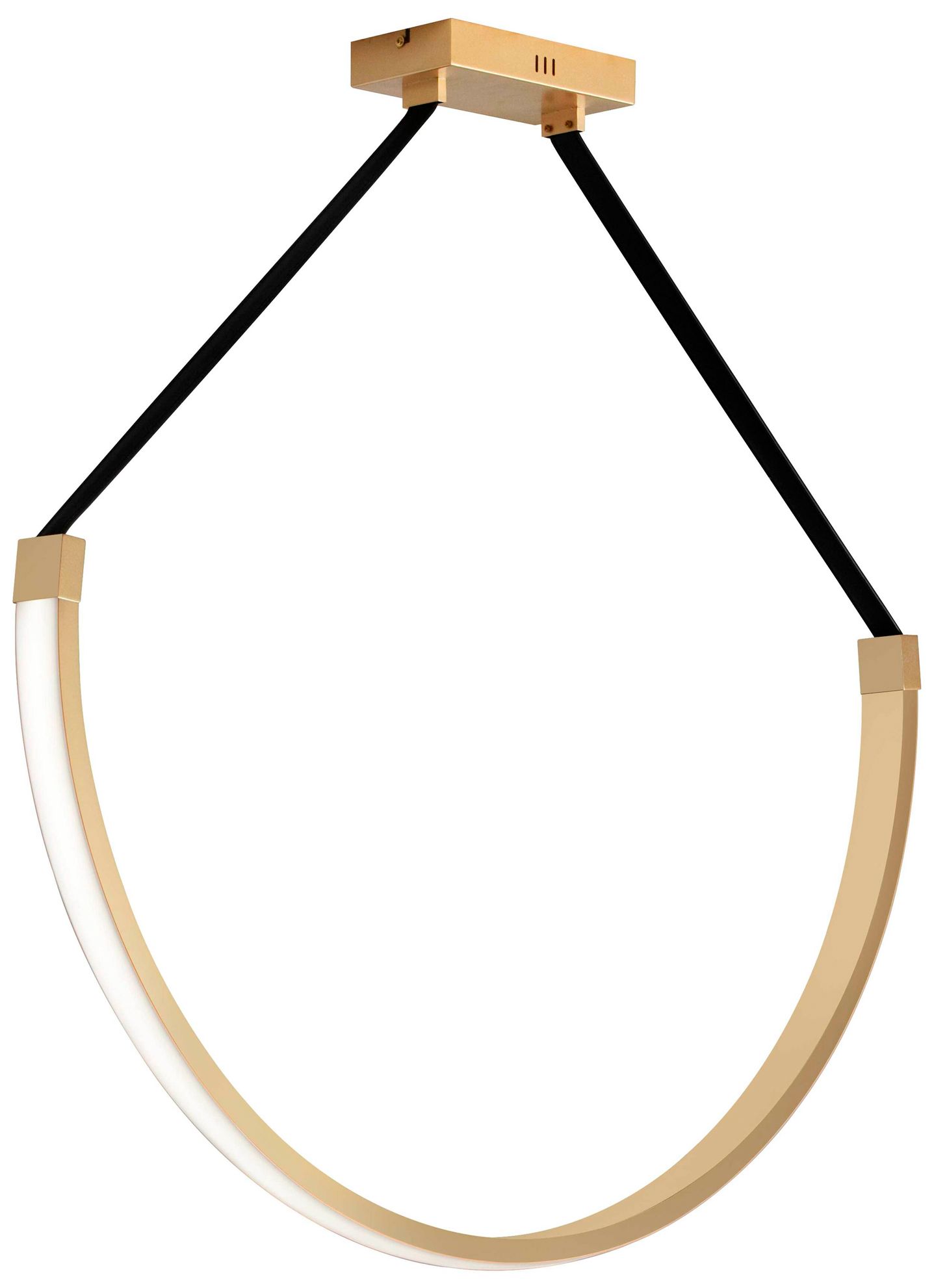 Image 3 Regan 40" Wide Aged Brass 50W LED Pendant more views