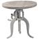Regan Adjustable Accent Table - Whitewash