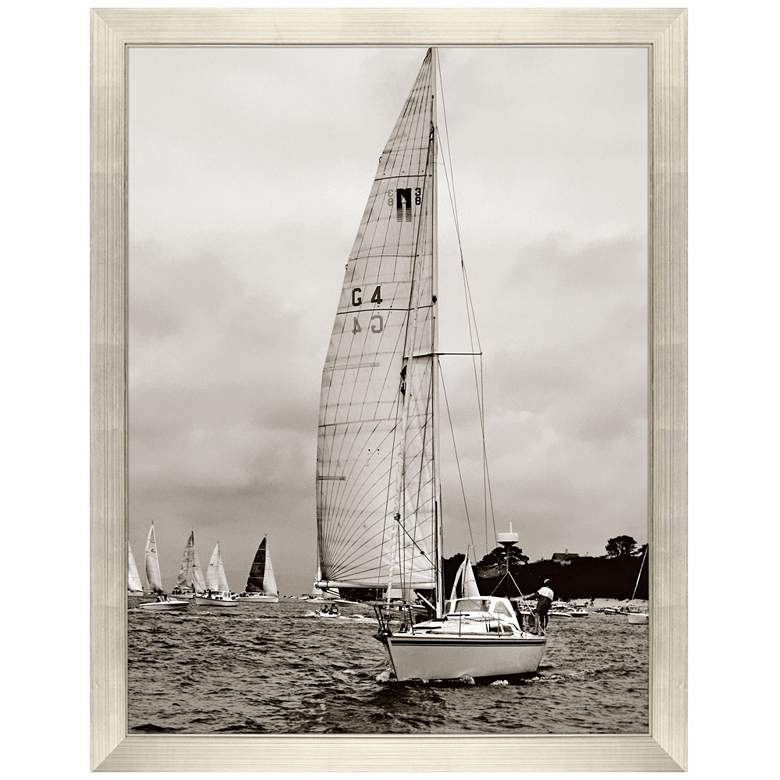 Image 1 Regatta 45"W x 58"H Coastal Framed Art