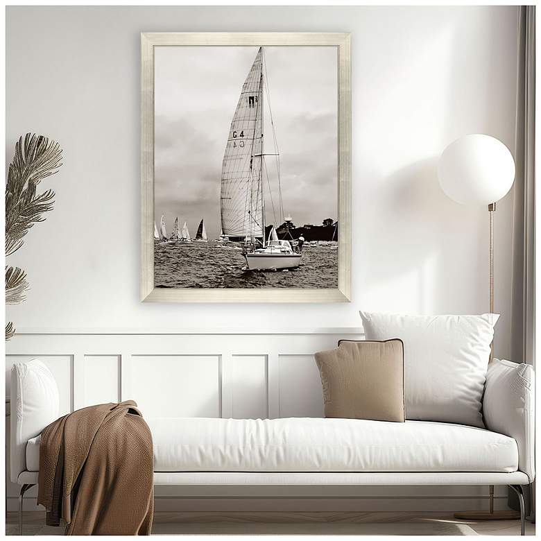 Image 3 Regatta 45"W x 58"H Coastal Framed Art more views