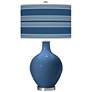 Regatta Blue Bold Stripe Ovo Table Lamp
