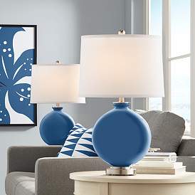 Image1 of Regatta Blue Carrie Table Lamp Set of 2