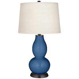 Image2 of Regatta Blue Double Gourd Table Lamp