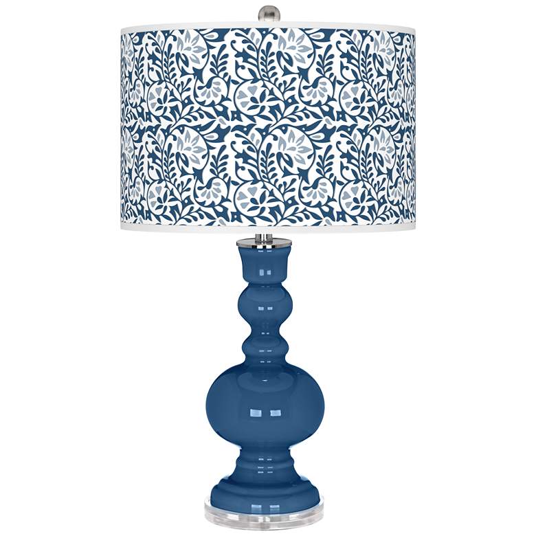 Image 1 Regatta Blue Gardenia Apothecary Table Lamp
