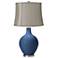 Regatta Blue Gray Shade Ovo Table Lamp