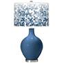 Regatta Blue Mosaic Giclee Ovo Table Lamp