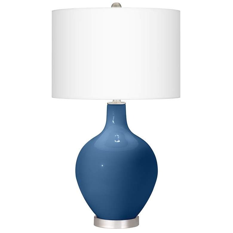 Image 2 Regatta Blue Ovo Table Lamp With Dimmer