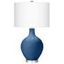 Regatta Blue Ovo Table Lamp With Dimmer