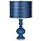 Regatta Blue - Satin Blue Zig Zag Shade Apothecary Lamp