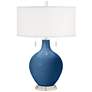 Regatta Blue Toby Table Lamp with Dimmer