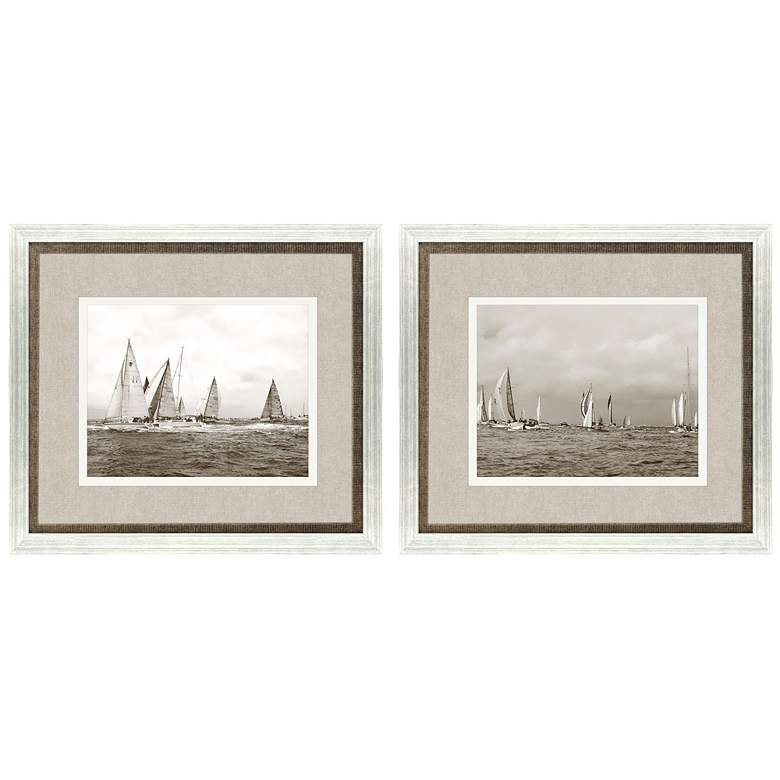 Image 1 Regatta I 27"W x 23"H Framed Wall Art Set of 2