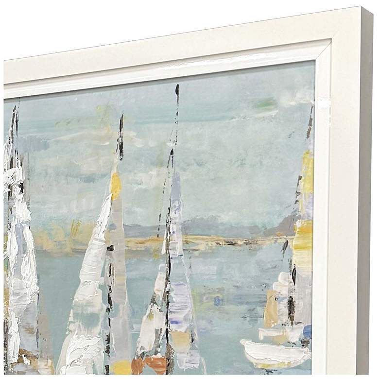 Image 4 Regatta Party 51"W x 27"H Framed Art more views