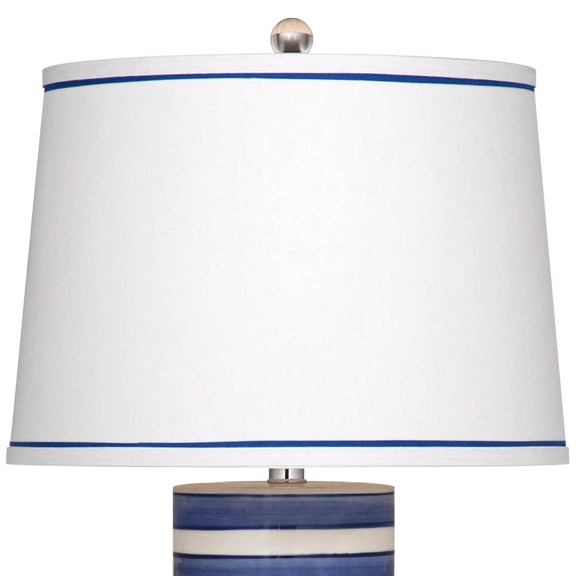 blue white lampshade