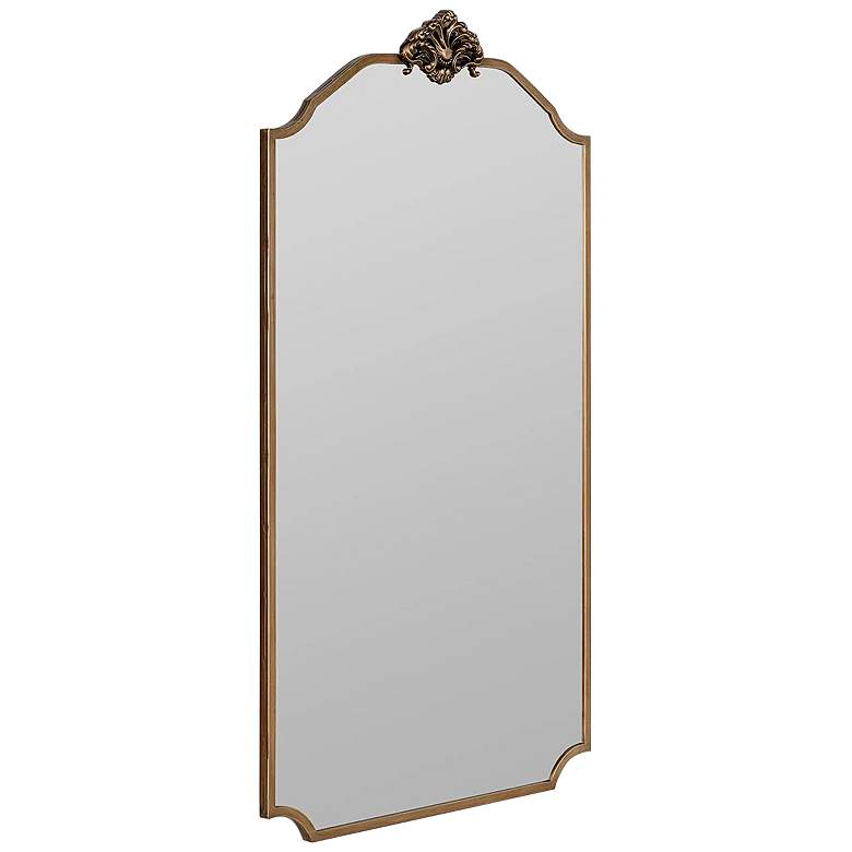 Image 3 Regeant Antique Gold 23 3/4" x 42 1/2" Arch Wall Mirror more views