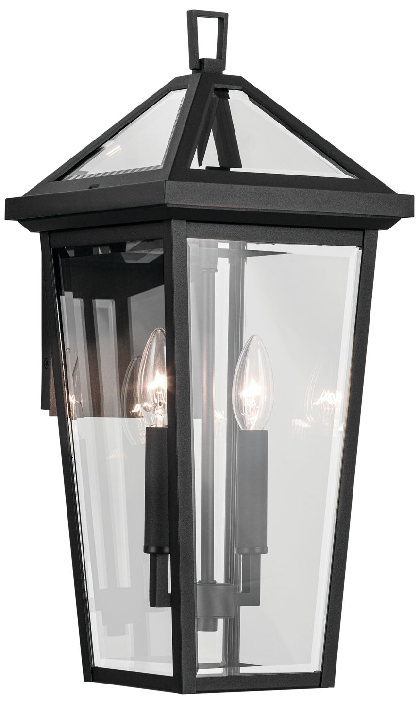 Regence 19.25 inch 2 Light Outdoor Wall Light in Textured Black