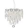 Regency 12" Wide Chrome LED Crystal Mini Pendant