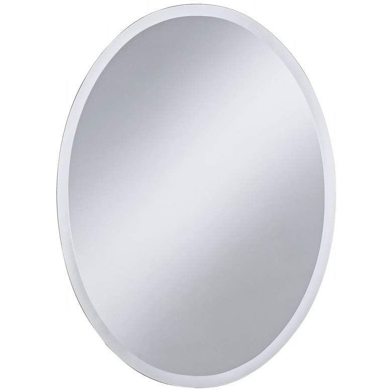 Image 2 Regency 22 inch x 30 inch Oval Beveled Wall Mirror