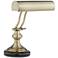 Regency Hill 12" Antique Brass and Marble Banker's Piano Desk Lamp