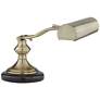 Regency Hill 12" Antique Brass and Marble Banker&#39;s Piano Desk Lamp