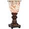Regency Hill 12" High Mosaic Ivory Glass Uplight Accent Lamp