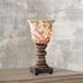 Regency Hill 12" High Mosaic Ivory Glass Uplight Accent Lamp in scene