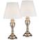 Regency Hill 19 1/4" High Brass Touch On-Off Table Lamps Set of 2