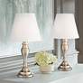1_Regency Hill 19 1/4" High Brass Touch On-Off Table Lamps Set of 2