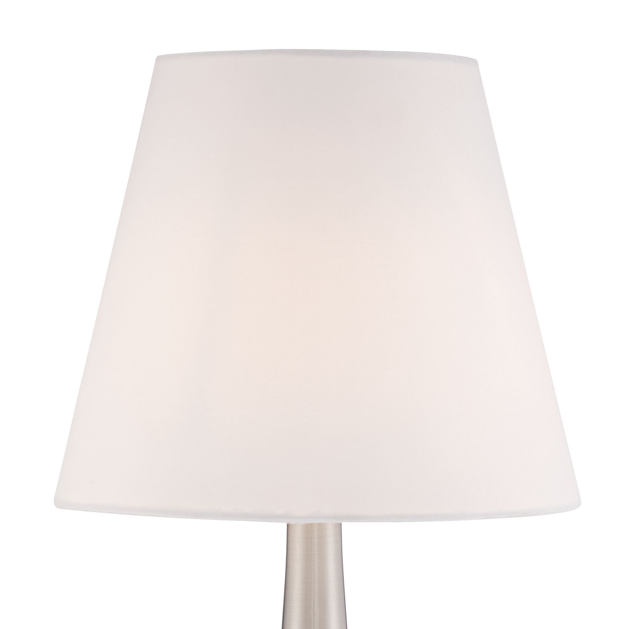 Image 4 Regency Hill 19" High Brushed Nickel Finish Touch On-Off Table Lamp more views