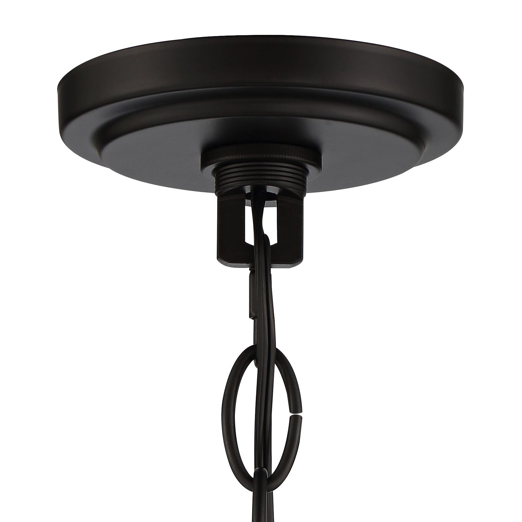 Image 5 Regency Hill 20" Deco Black Marbleized Glass Bowl Pendant Light more views