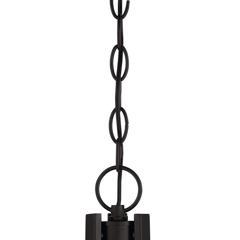 Image 4 Regency Hill 20" Wide Black Marbleized Glass Bowl Pendant Light more views