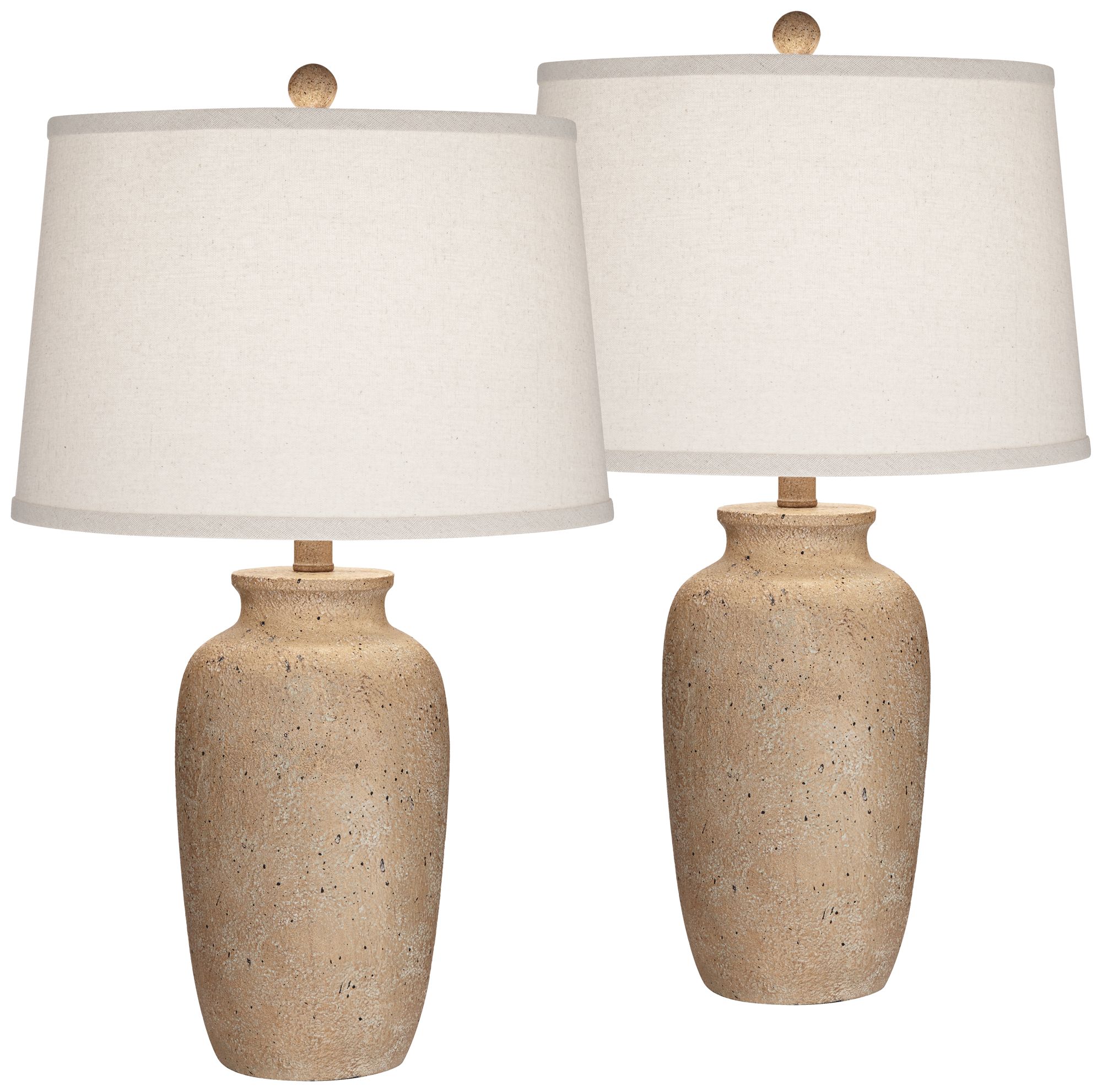 Rustic deals lamp sets