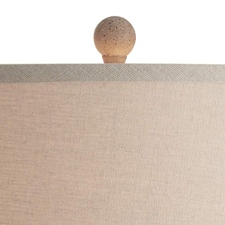Image 4 Regency Hill 25 3/8" Beige Oatmeal Rustic Coastal Table Lamps Set of 2 more views