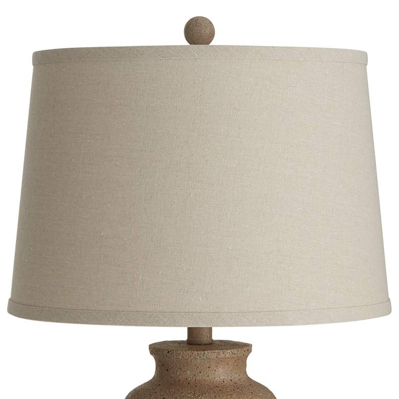 Image 6 Regency Hill 25 3/8 inch Beige Oatmeal Rustic Coastal Table Lamps Set of 2 more views