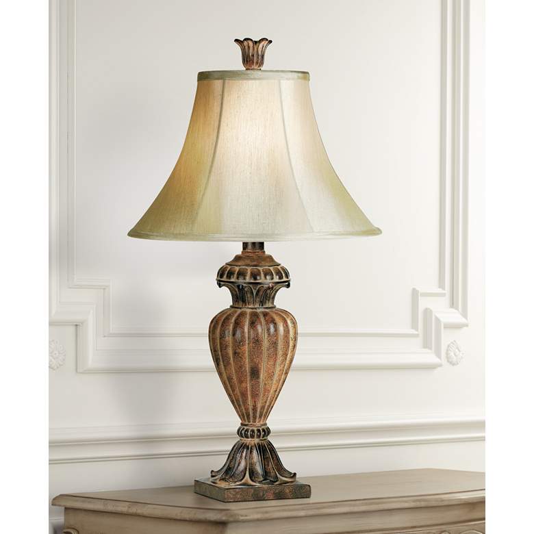 Image 1 Regency Hill 25 1/2 inch High Traditional Urn Bronze Finish Table Lamp