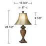 Regency Hill 25 1/2" High Traditional Urn Bronze Finish Table Lamp
