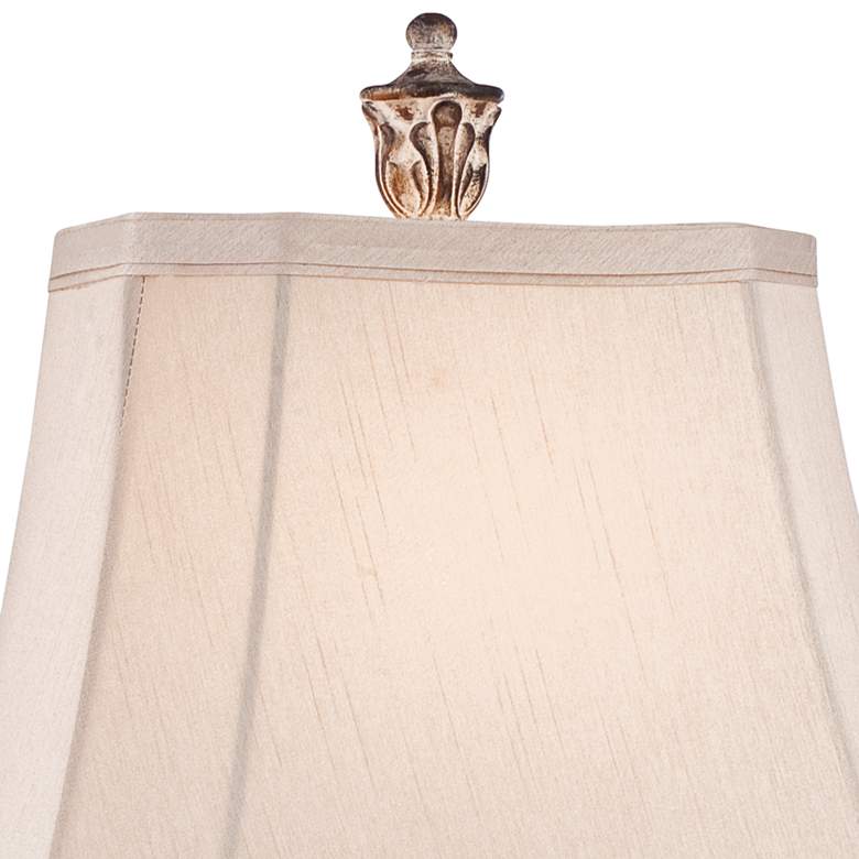 Image 4 Regency Hill 25" Antique Gold Leaves Petite Vase Table Lamp more views